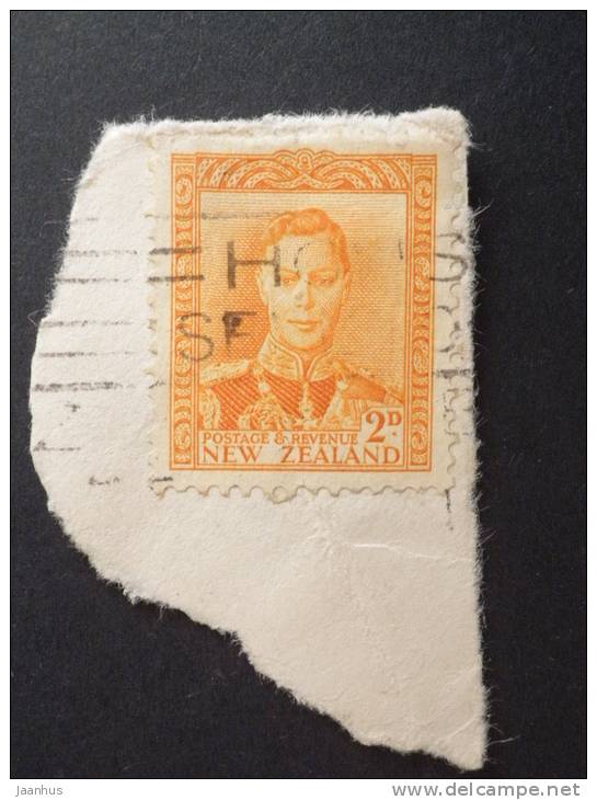 New Zealand - 1947 - Mi.nr.242  - Used - King George VI - Definitives - On Paper - Used Stamps