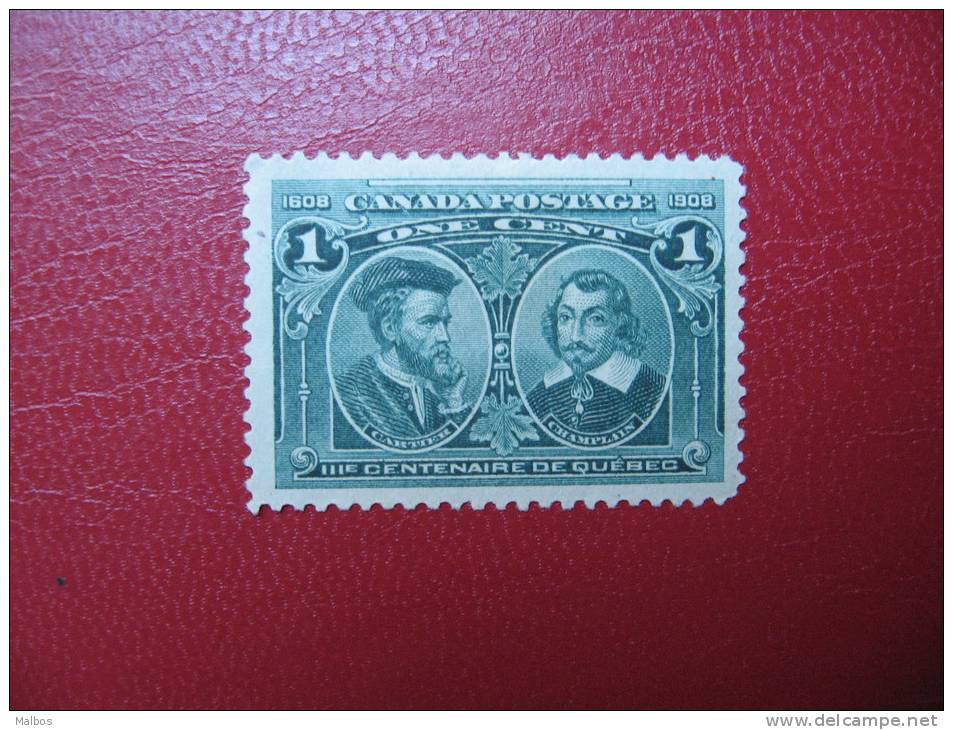 CANADA  1908  (*) S&G # 189 - Sans Gomme - Without Gum - Nuovi