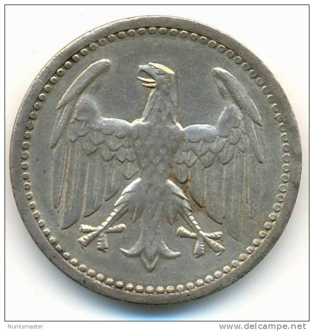 GERMANY , 3 MARK 1924 A - 1 Mark & 1 Reichsmark