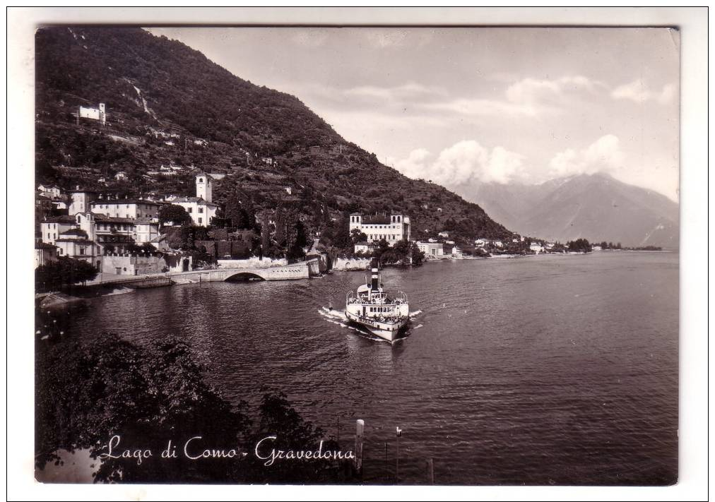 14SC765) LAGO DI COMO - GRAVEDONA - Como