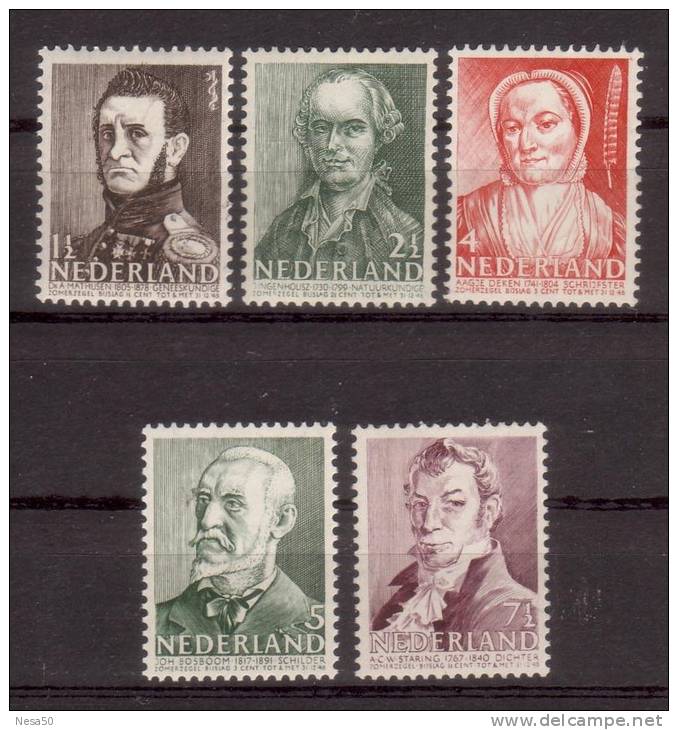 Nederland 1941 Nvph Nr 392-396, Mi Nr 392 - 396,  Zomerzegels - Unused Stamps