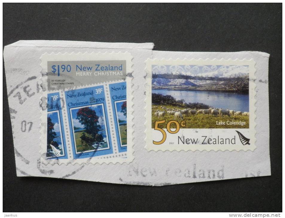 New Zealand - 2007,2010 - Mi.nr.2412,2759 - Used - Landscapes - Lake Coleridge - Cristmas - Definitives - On Paper - Gebraucht