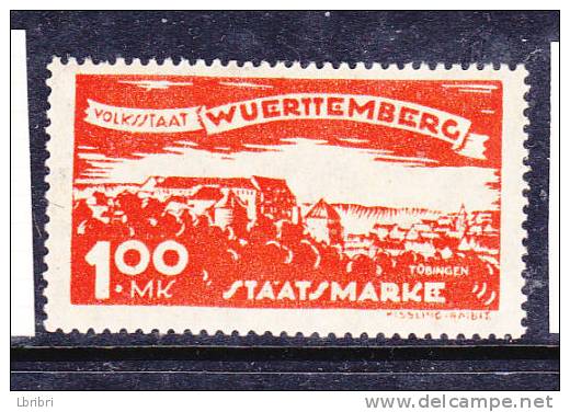 ALLEMAGNE RÉPUBLIQUE ALLEMANDE DE WEIMAR N° 126 1 M ORANGE POUR LES AUTORITÉS VUES DIVERSES NEUF AVEC CHARNIERE - Postfris