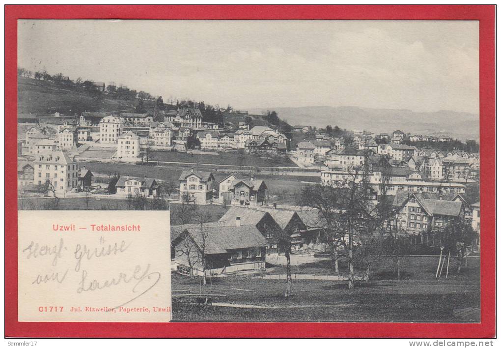 UZWIL, 1907, AMBULANT-STEMPEL - Uzwil