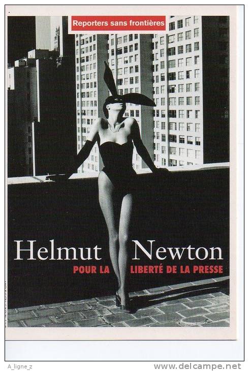 Ref 63 Cpm Cart´com Pin Up Helmut Newton Reporters Sans Frontières - Pin-Ups