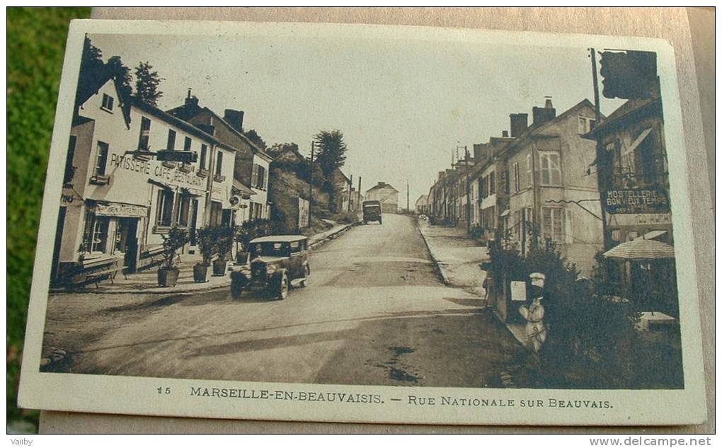 MARSEILLE-en-BEAUVAISIS - Rue Nationale Sur Beauvais - Patisserie Café Restaurant - Marseille-en-Beauvaisis