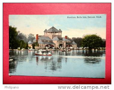 MI - Michigan > Detroit  Pavilion Belle Isle - Ca 1910======   Ref 485 - Detroit