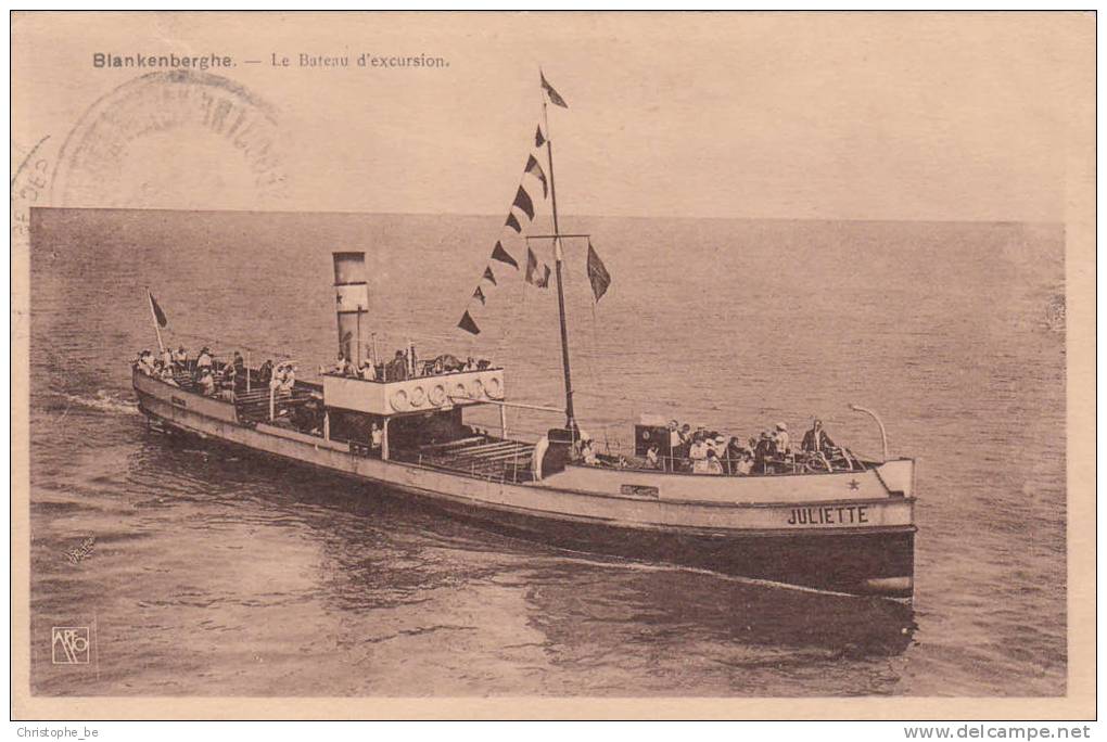 Blankenberge, Blankenberghe, Le Bateau D'excursion Juliette (pk10440) - Blankenberge