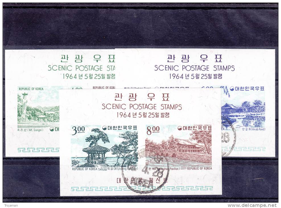 MICHEL   BL. # 186-190.  CANCELLED. - Korea (Zuid)