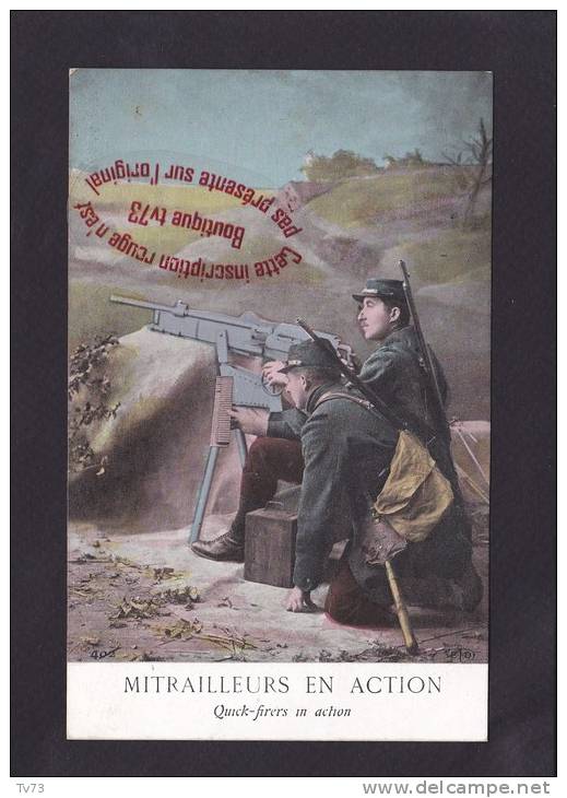 #i1678 - Mitrailleurs En Action - (WWI - Militaria) - Ausrüstung