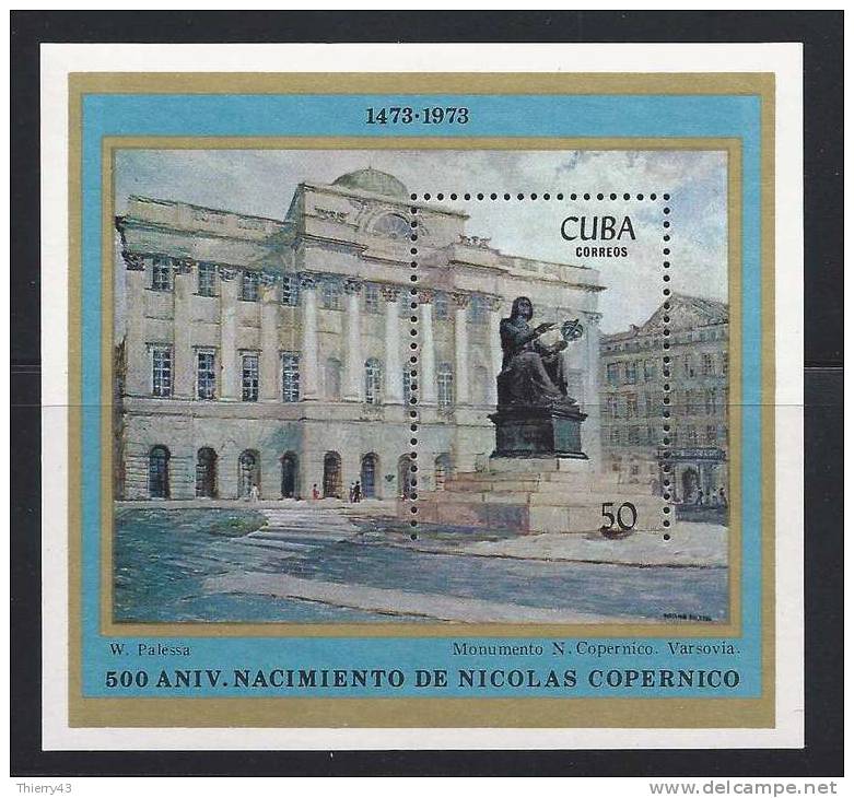 Cuba 1973 -  5th Birth Centenary Of Nicolas Copernicus  Y&T  B40  Mi. B41  MNH, Neuf, Postfrisch - Blocks & Sheetlets