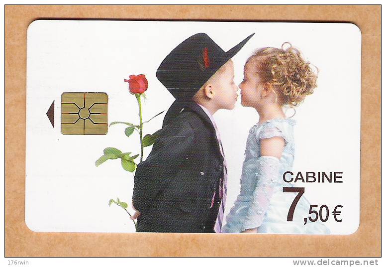 TELECARTE   CABINE 7,5 €  Couple Enfants - 50 Einheiten
