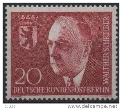 ALLEMAGNE BERLIN  171 ** MNH Anniversaire Bourgmestre Dr Walter SCHREIBER - Unused Stamps