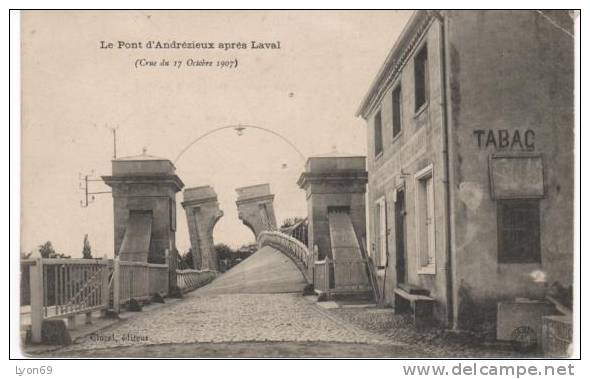 ANDRESIEUX CRUE DU  17 OCTOBRE  1907 PONT - Andrézieux-Bouthéon