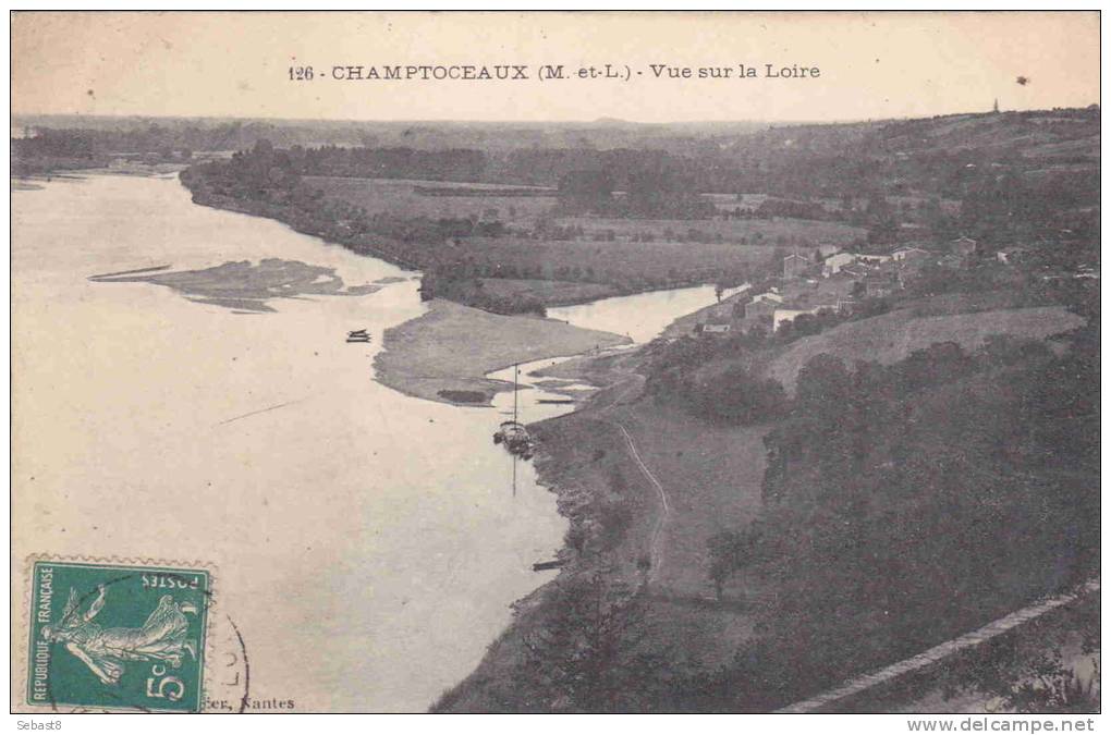 CHAMPTOCEAUX VUE SUR LA LOIRE - Champtoceaux