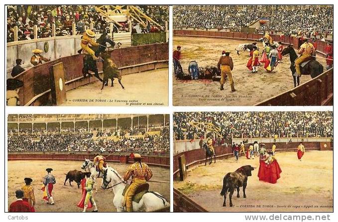 Très Belle Série De 25 Cartes Postales Anciennes Sur La CORRIDA - Corrida