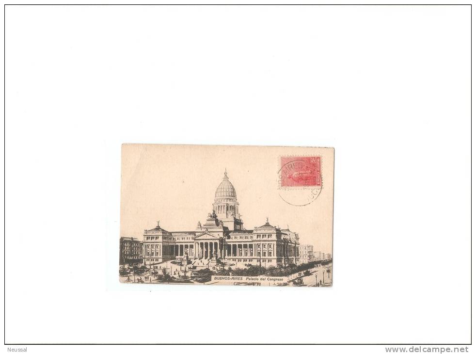 Postal De Buenos Aires- Paris Circulada 1911 - Argentina