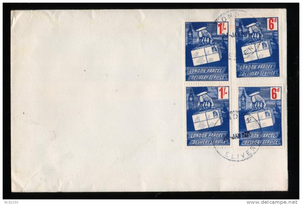 GB 1971 STRIKE MAIL LONDON PARCEL DELIVERY COMMEMORATIVE FDC 21/1/71 Stamps On Stamps Big Ben St Pauls Cathedral - Cinderellas