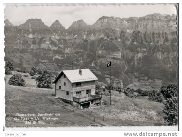 Flumserberg 1957, Sportheim Der Ski-Riege A.T.V. Wipkingen  (c2565) - Berg