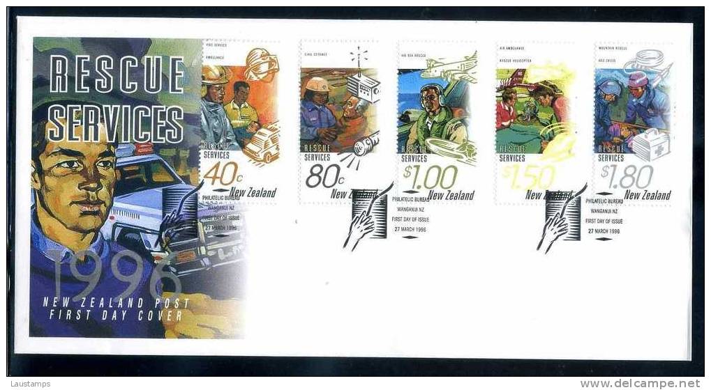 New Zealand 1996 Rescue Services FDC - FDC