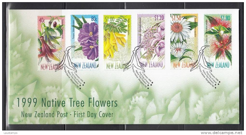 New Zealand 1999 Native Tree Flowers FDC - FDC