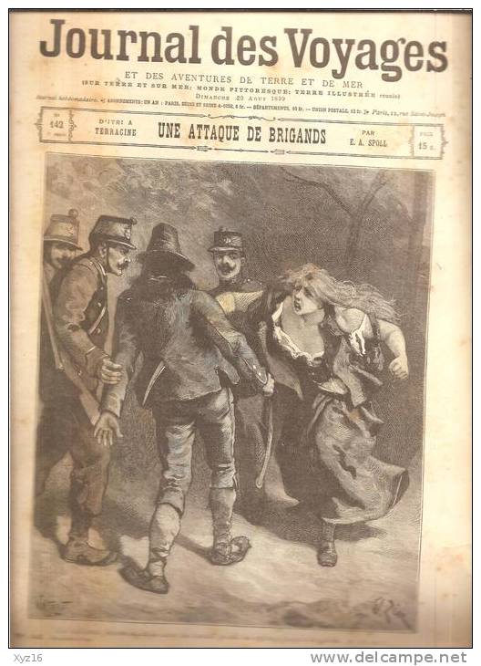 JOURNAL DES VOYAGES N° 142  20 Aout 1899  UNE ATTAQUE DE BRIGANDS - Zeitschriften - Vor 1900