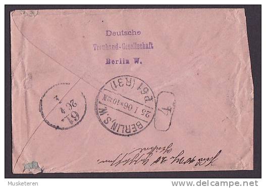 Deutsches Reich Postal Stationery Ganzsache Entier Rohrpost-Brief Umschlag BERLIN 1906, 30 Pf Germania (2 Scans) - Enveloppes