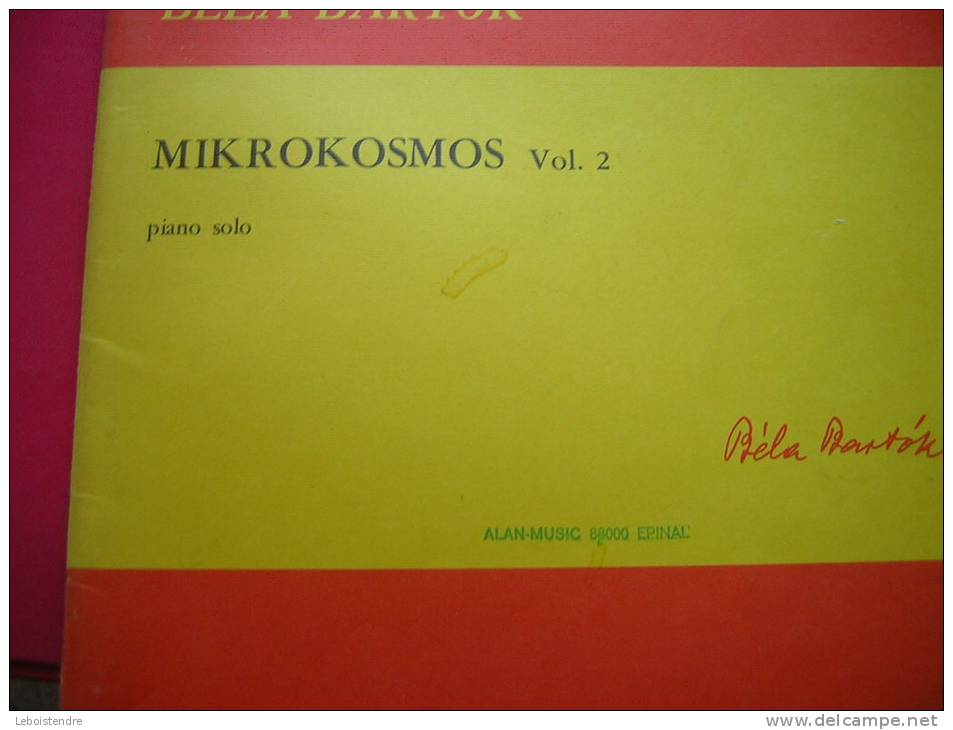 BELA BARTOK MIKROKOSMOS VOL  1  PIANO SOLO  BOOSEY & HAWKES  PARTITIONS MUSICALES  PIECES DE PIANO PROGRESSIVES - Musik