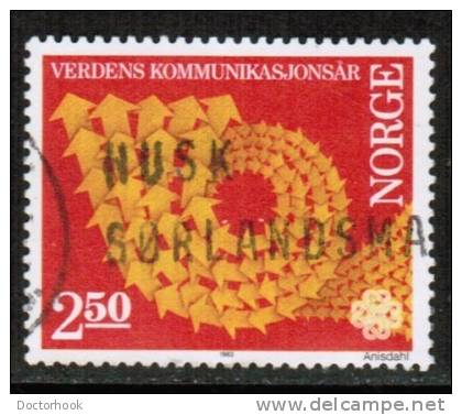 NORWAY   Scott #  825  VF USED - Used Stamps