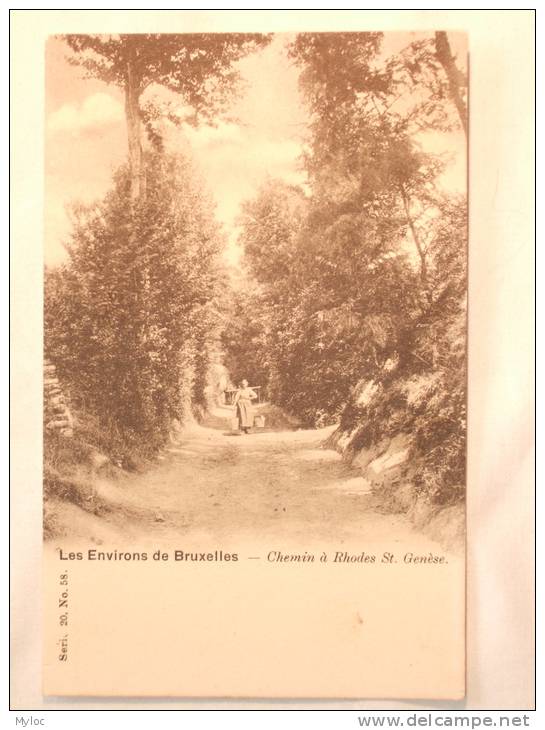 Les Environs De Bruxelles. Rhode-St-Genèse. Sint-Genesius-Rode. Chemin. Weg. - St-Genesius-Rode