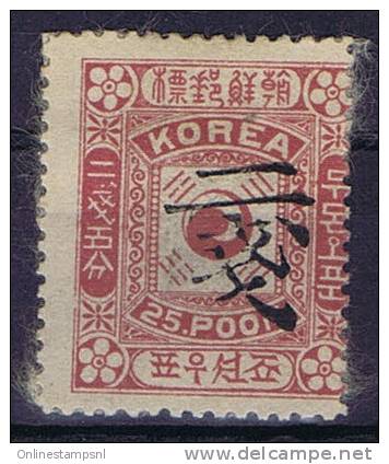 Korea: 1901, Michel  29 II  MH/Neuf No Gumm - Corea (...-1945)