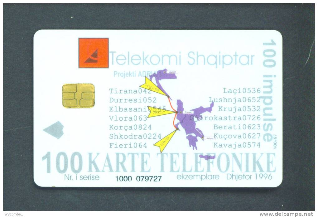 ALBANIA  -  Chip Phonecard As Scan - Albania