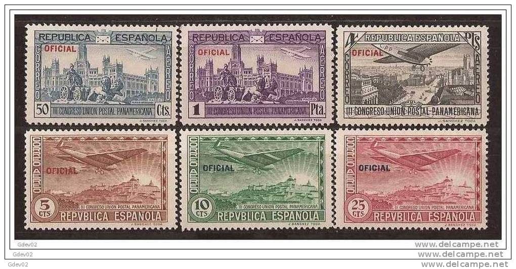 ES630-L3978TARO..España Spain Espagne C.U.P.P. OFICIAL 1931 (Ed 630/5**)  Sin Charnela LUJO - Otros & Sin Clasificación