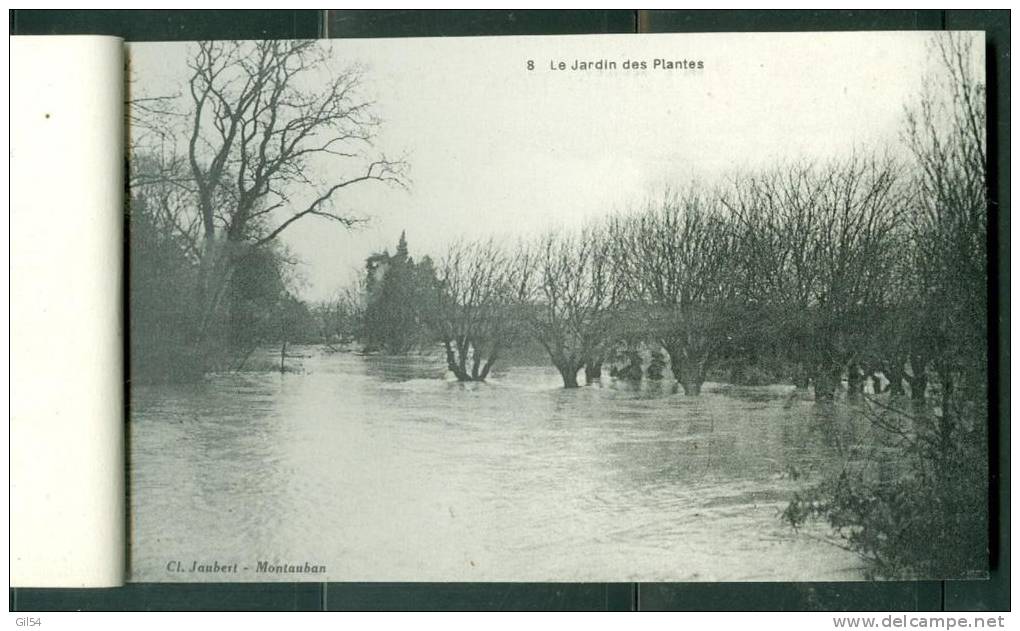 carnet de 14 cpa , Montauban vues des ravages causés par l'inondation de mars 1930 - lh73