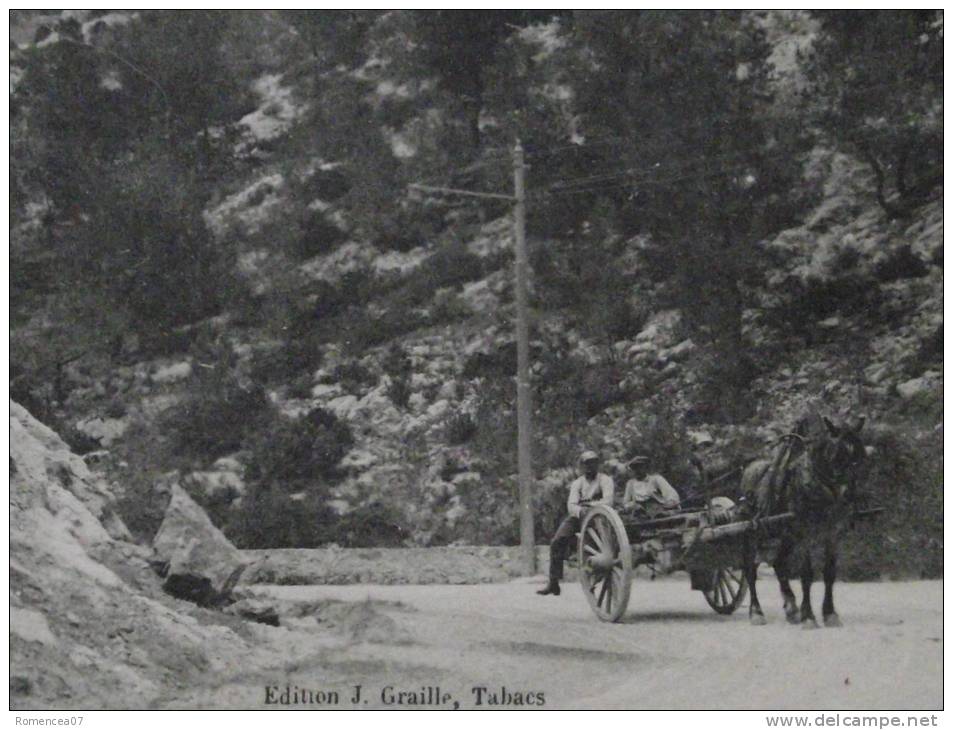 OLLIOULES (Var) - Les Gorges - La Route Défilé étroit De 4 Kilomètres De Longueur - Attelage - Animée - Non Voyagée - Ollioules