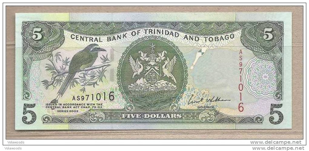 Trinidad & Tobago - Banconota Non Circolata Da 5 Dollari - 2002 - Trindad & Tobago