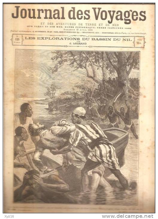 JOURNAL DES VOYAGES N° 125  23 Avril 1899  LES EXPLORATIONS DU BASSIN DU NIL - Zeitschriften - Vor 1900