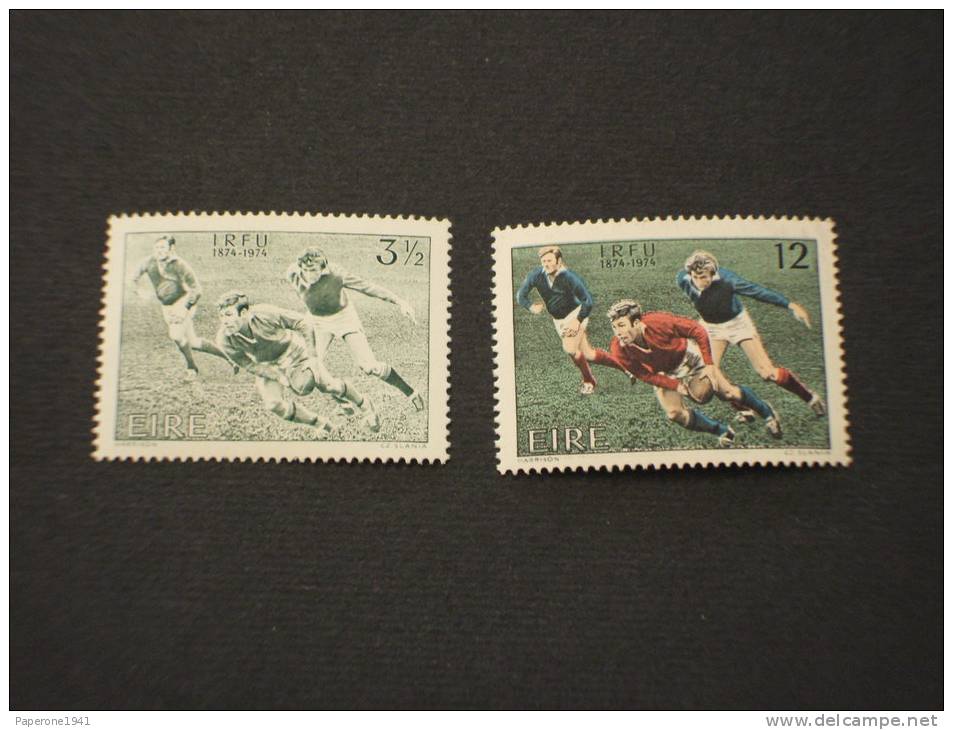 IRLANDA - 1974 RUGBY 2 VALORI,  -NUOVI(++)-TEMATICHE - Unused Stamps