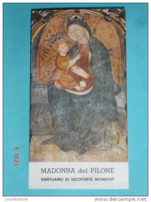 Madonna Del PILONE - Santuario In VICOFORTE - MONDOVI',Cuneo - Santino - Images Religieuses