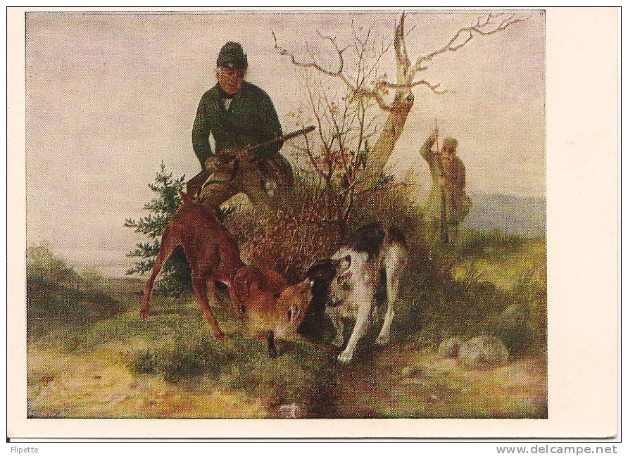 LRU142 - RUSSIE - Tableau - La Chasse Au Renard  - BECLEMICKEV - Russie