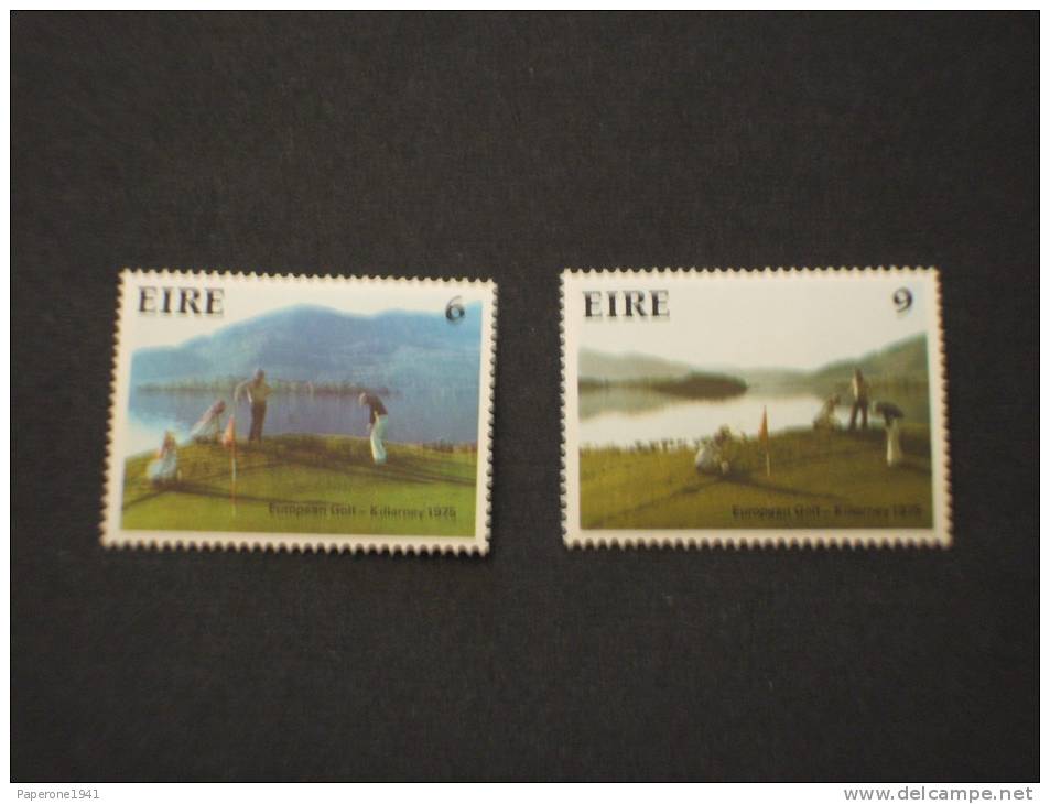 IRLANDA - 1975 GOLF/SPORT EUROPEO 2 Valori -NUOVI(++)-TEMATICHE - Ungebraucht