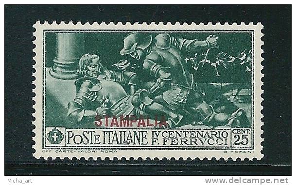 Italian Colonies Aegean Islands - Egeo 1930 Stampalia Ferrucci  MH S0338 - Egée (Stampalia)