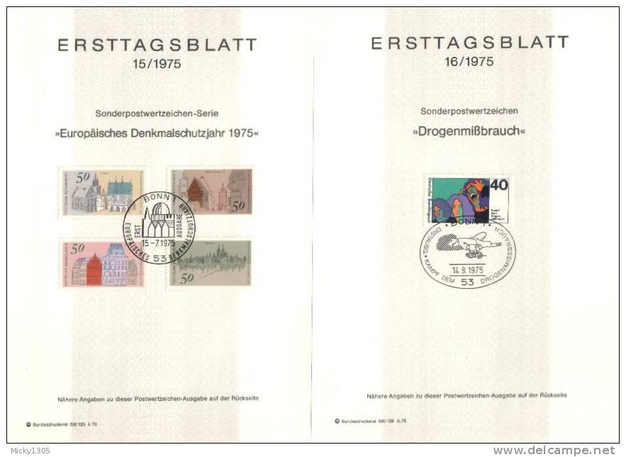 Germany - ETB 1975 komplett 24 Stück / complete 24 pieces (x250)-