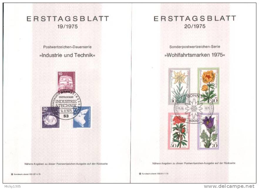 Germany - ETB 1975 komplett 24 Stück / complete 24 pieces (x250)-