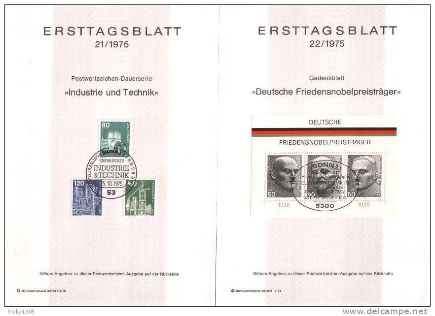 Germany - ETB 1975 komplett 24 Stück / complete 24 pieces (x250)-