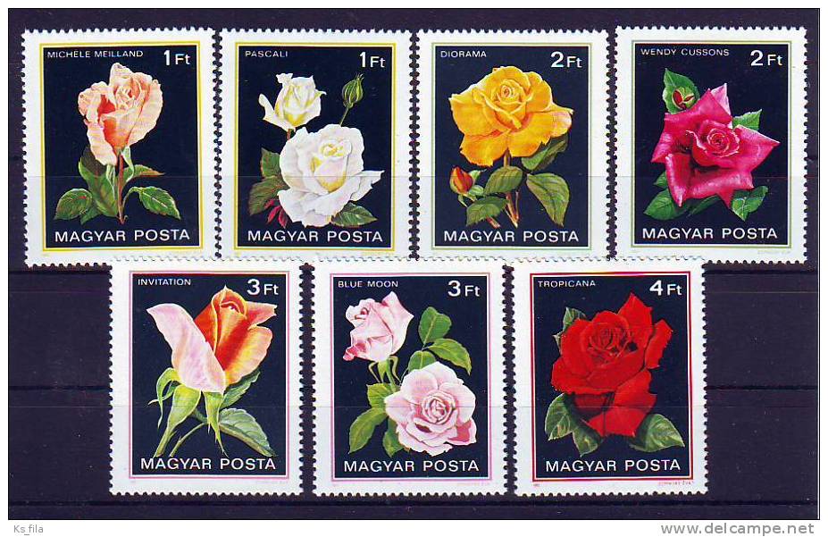 HUNGARY - 1982. Roses - MNH - Unused Stamps