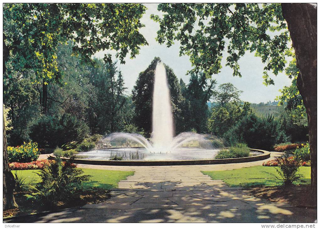 PFORZHEIM, Springbrunnen Im Stadtgarten Stempel: Friolzheim 13.6.1967 - Pforzheim