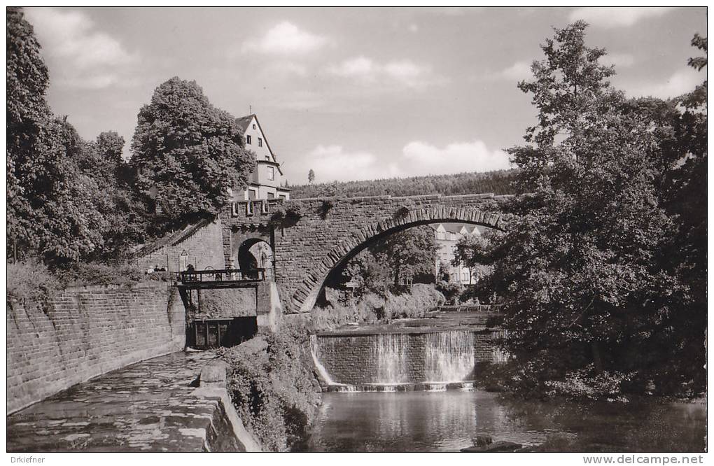 PFORZHEIM, Dillweissenstein, Bogenbrücke Und Wasserfall, Um  1958 - Pforzheim