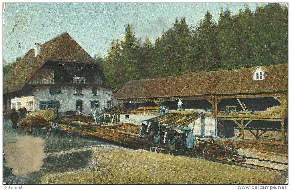 GERMANY - BADEN - WOOD INDUSTRY - 1910 PC - Eppingen