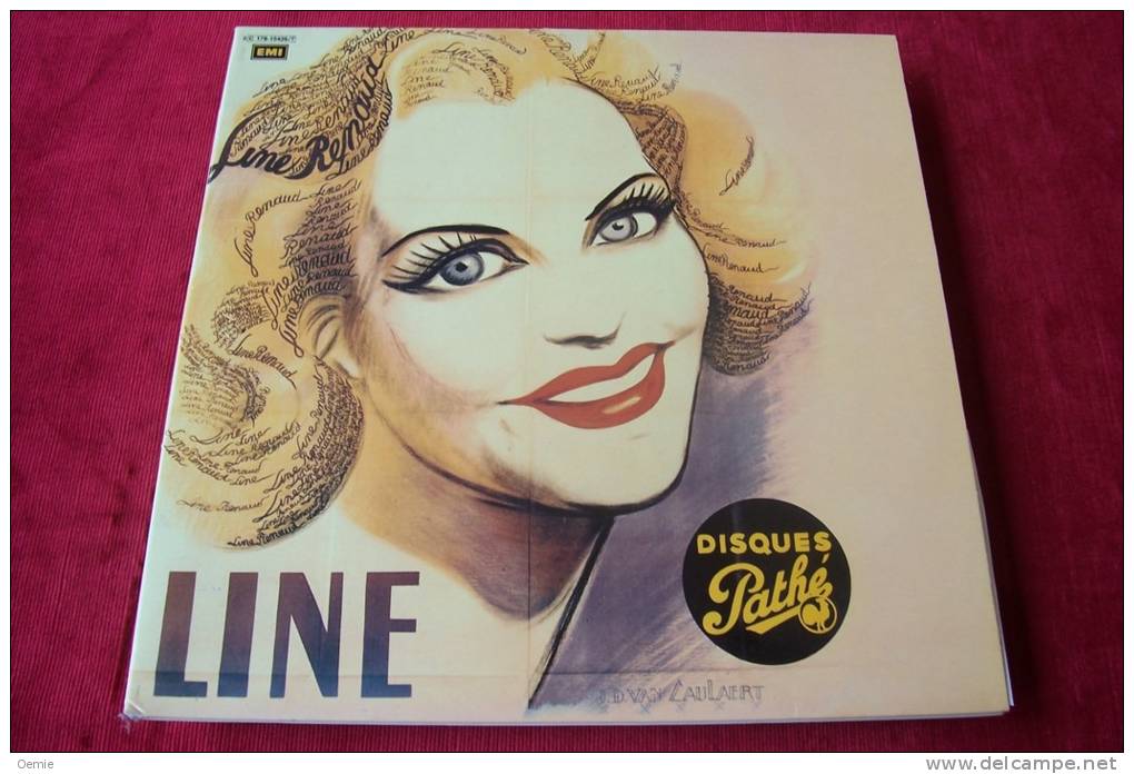 LINE RENAUD °  ALBUM  DOUBLE  PATHE  32 TITRES - Autogramme